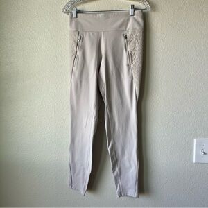 Athleta Fleece Lined Leggings Peak Hybrid Tight Women S Taupe Hiking Running